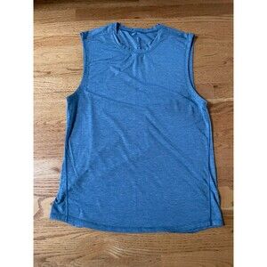 Men’s Lululemon too  Blue S Metal Vent Tech Muscle Sleeveless Training shirt